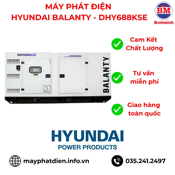 MÁy PhÁt ĐiỆn Hyundai Balanty Dhy688kse
