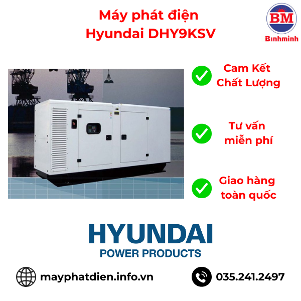 Máy Phát điện Hyundai Dhy9ksv Máy Phát điện Hyundai Dhy9ksv