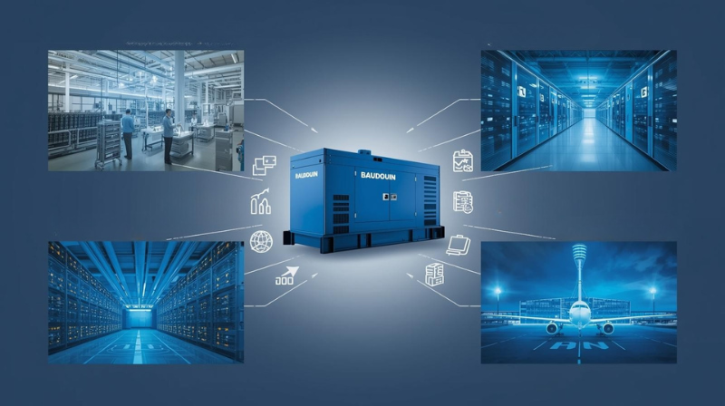 Ứng dụng thực tế của máy phát điện Baudouin 600kva