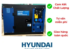 Máy Phát Điện Hyundai Hd10000se Chạy Dầu 7kw Có Vỏ