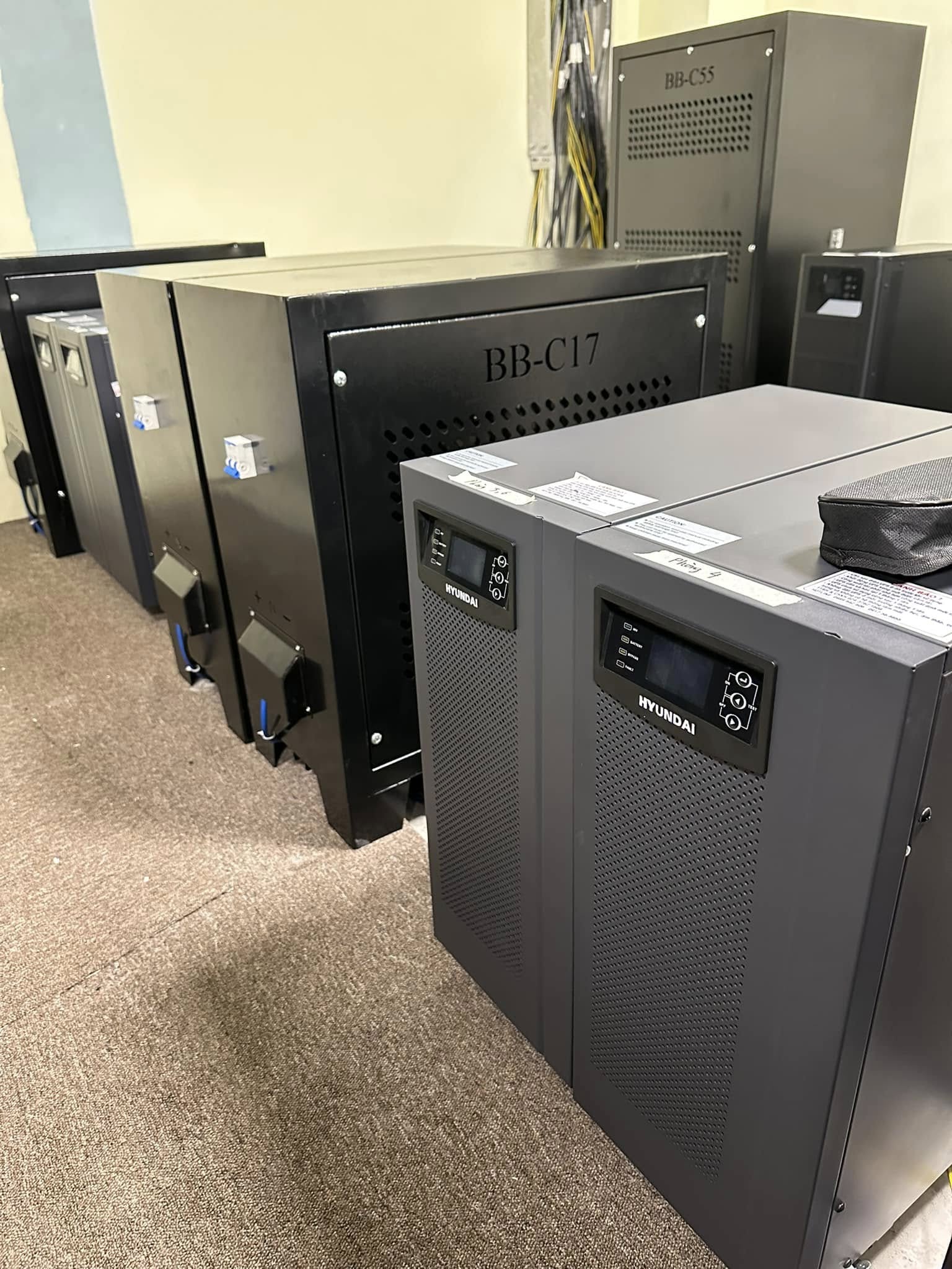 Bộ lưu điện lắp đặt trong thực tế