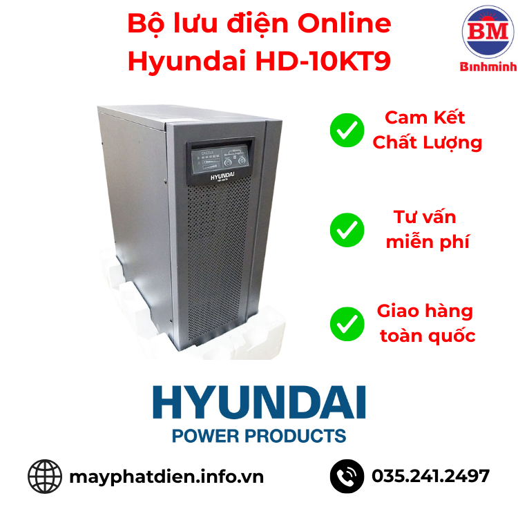 Bộ Lưu điện Online Hyundai Hd 10kt9 Bộ Lưu điện Online Hyundai Hd 10kt9