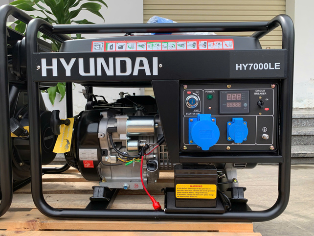 Hyundai Hy7000le 5kw Với Bảng điều Khiển Led 5 Thông Số Hiện đại