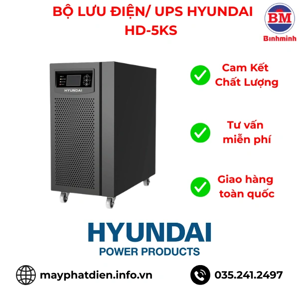 BỘ LƯu ĐiỆn Ups Hyundai Hd 5ks