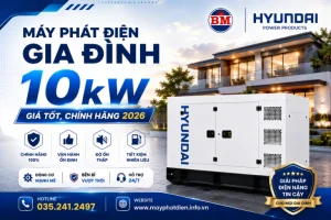 Máy Phát Điện Gia Đình 10kw Giá Tốt, Chính Hãng 2026