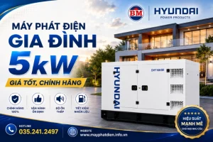 Máy Phát Điện Gia Đình 5kw Giá Tốt, Chính Hãng