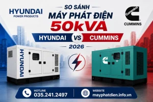 So Sánh Máy Phát Điện 50kva Hyundai Và Cummins 2026