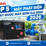 Top 5 Máy Phát Điện Chạy Được Máy Bơm Gia Đình 2026