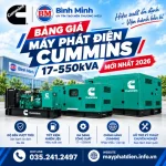 Bảng Giá Máy Phát Điện Cummins 17 550kva Mới Nhất 2026