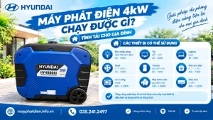 Máy Phát Điện 4kw Chạy Được Gì Tính Tải Cho Gia Đình