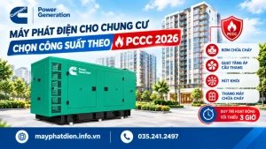 Máy Phát Điện Cho Chung Cư Chọn Công Suất Theo Pccc 2026